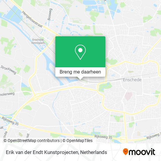 Erik van der Endt Kunstprojecten kaart