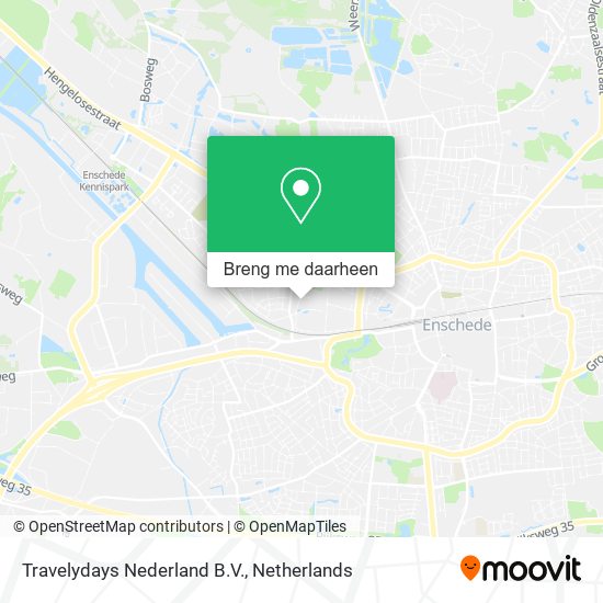 Travelydays Nederland B.V. kaart