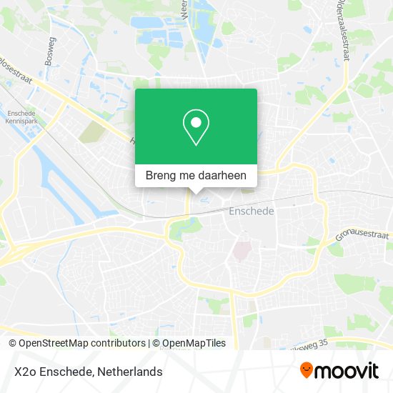 X2o Enschede kaart