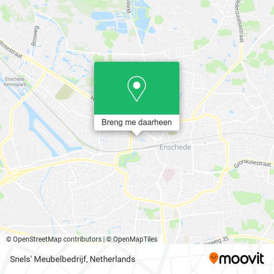 Snels' Meubelbedrijf kaart