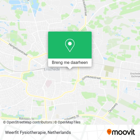 Weerfit Fysiotherapie kaart