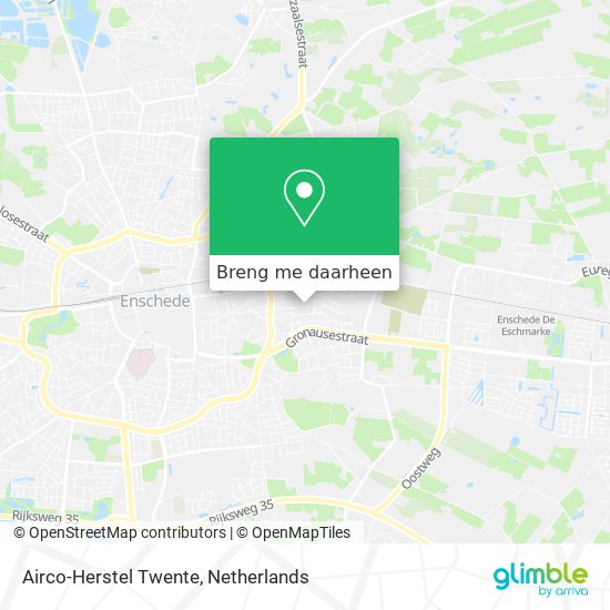 Airco-Herstel Twente kaart