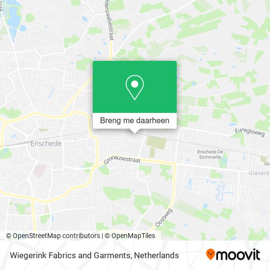 Wiegerink Fabrics and Garments kaart
