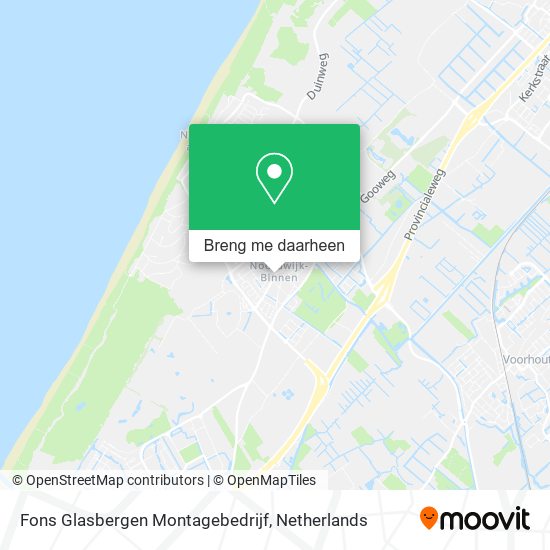 Fons Glasbergen Montagebedrijf kaart