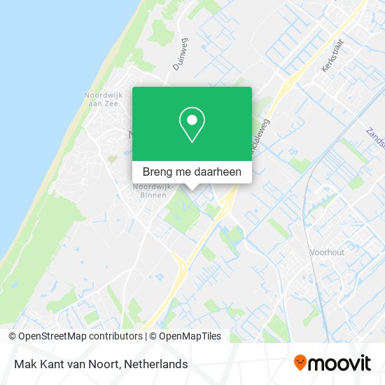 Mak Kant van Noort kaart