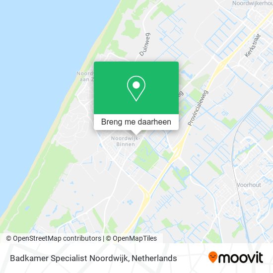 Badkamer Specialist Noordwijk kaart