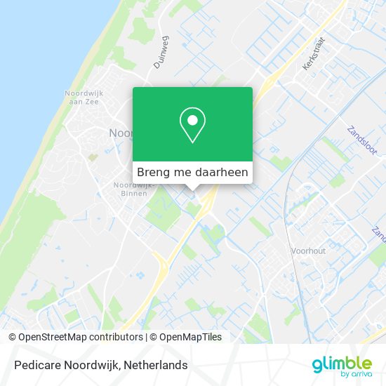 Pedicare Noordwijk kaart