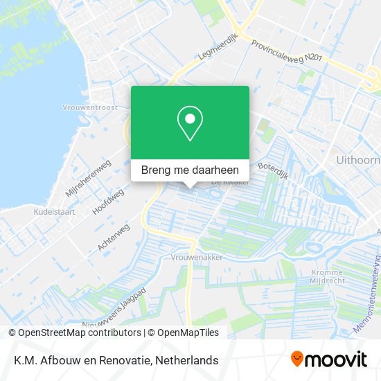 K.M. Afbouw en Renovatie kaart