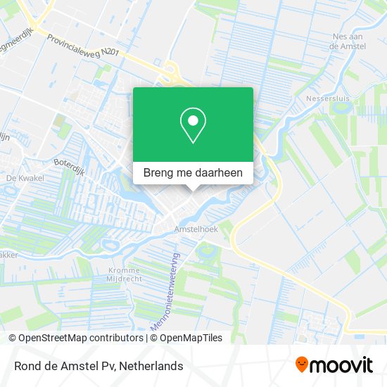 Rond de Amstel Pv kaart