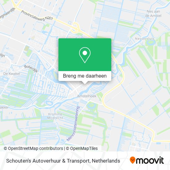 Schouten's Autoverhuur & Transport kaart