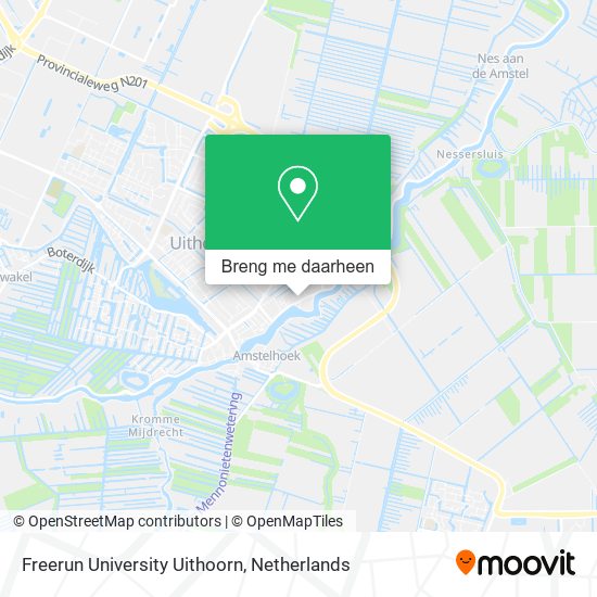 Freerun University Uithoorn kaart