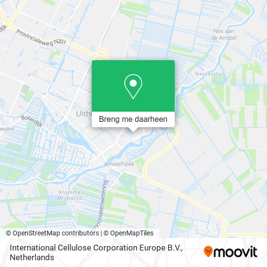 International Cellulose Corporation Europe B.V. kaart