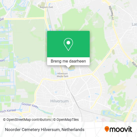 Noorder Cemetery Hilversum kaart