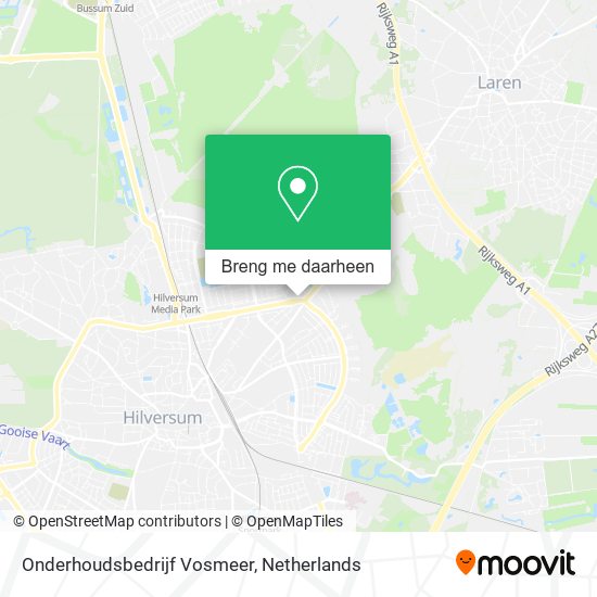 Onderhoudsbedrijf Vosmeer kaart