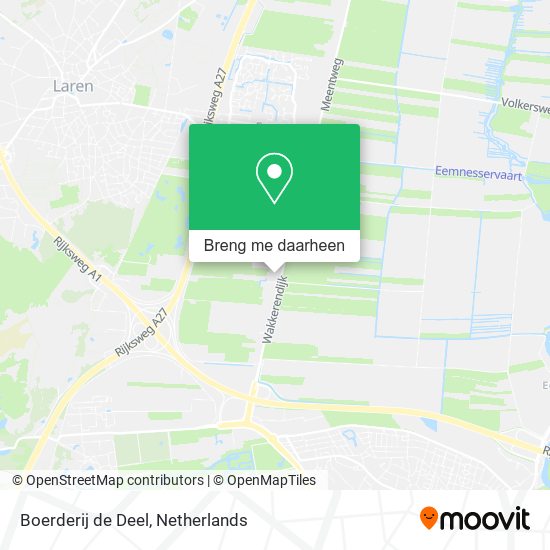 Boerderij de Deel kaart
