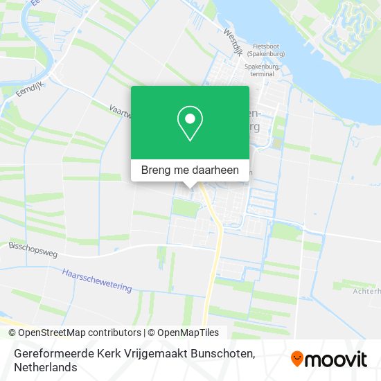 Gereformeerde Kerk Vrijgemaakt Bunschoten kaart