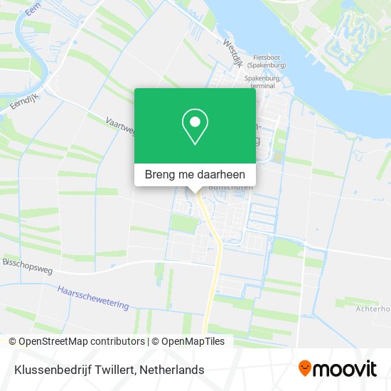 Klussenbedrijf Twillert kaart