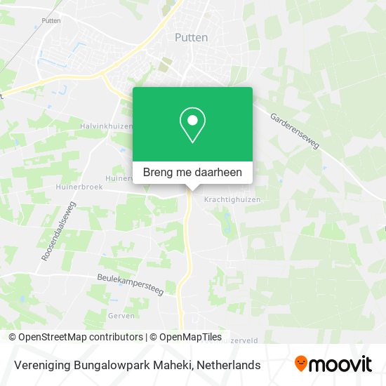 Vereniging Bungalowpark Maheki kaart