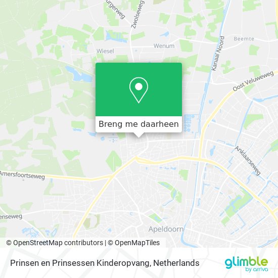 Prinsen en Prinsessen Kinderopvang kaart