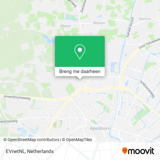 EVnetNL kaart