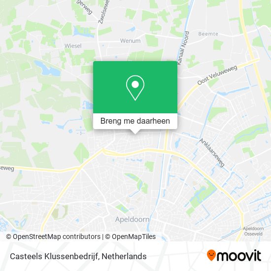 Casteels Klussenbedrijf kaart