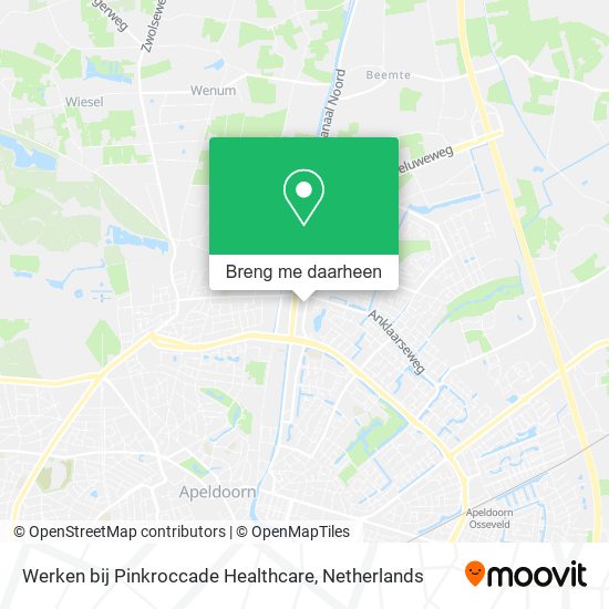 Werken bij Pinkroccade Healthcare kaart