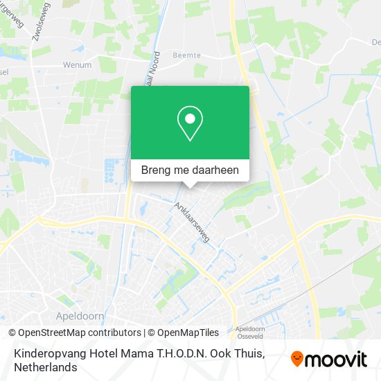 Kinderopvang Hotel Mama T.H.O.D.N. Ook Thuis kaart