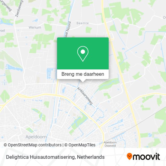 Delightica Huisautomatisering kaart