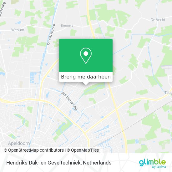 Hendriks Dak- en Geveltechniek kaart