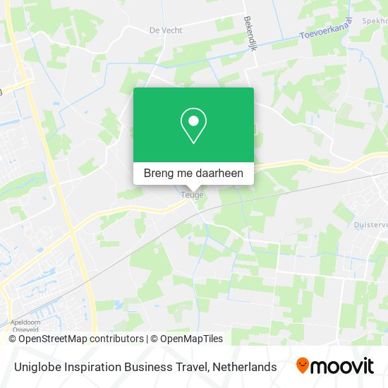 Uniglobe Inspiration Business Travel kaart