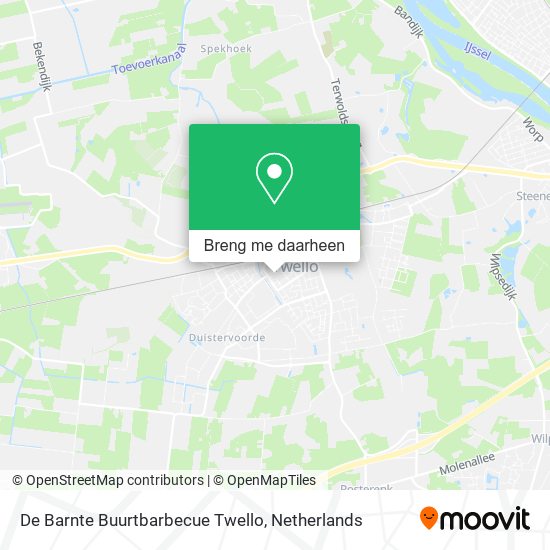 De Barnte Buurtbarbecue Twello kaart