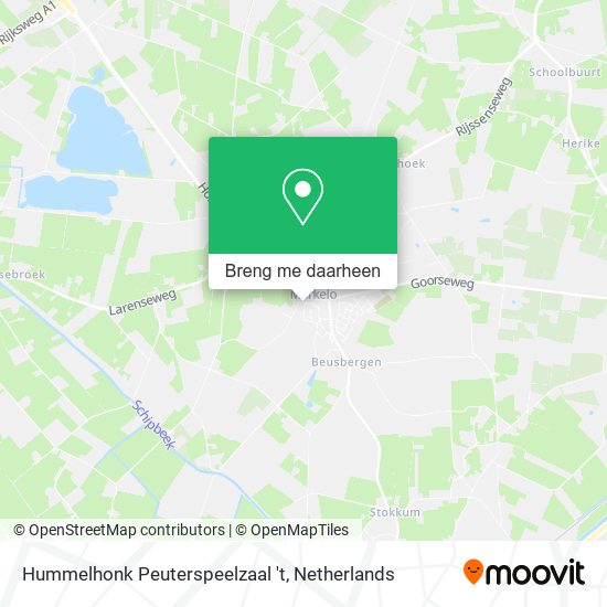 Hummelhonk Peuterspeelzaal 't kaart