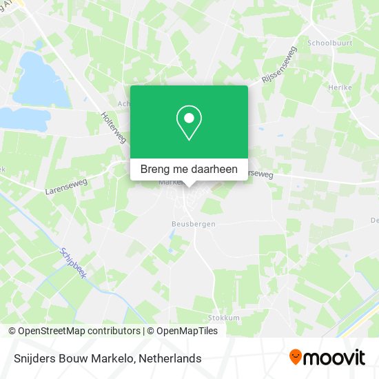 Snijders Bouw Markelo kaart