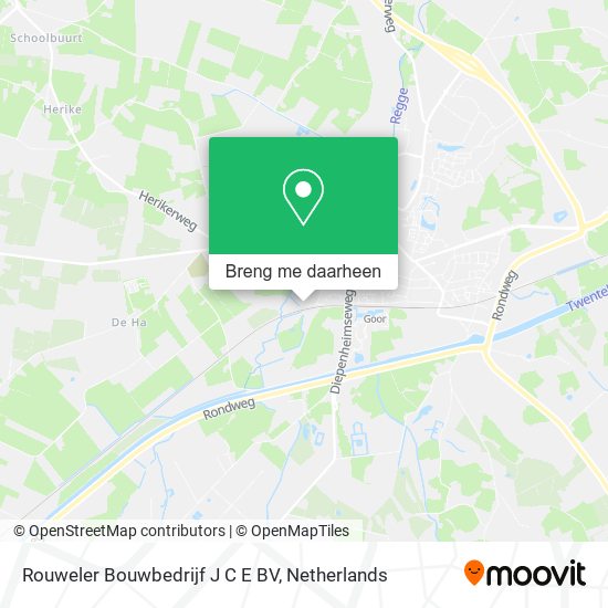 Rouweler Bouwbedrijf J C E BV kaart