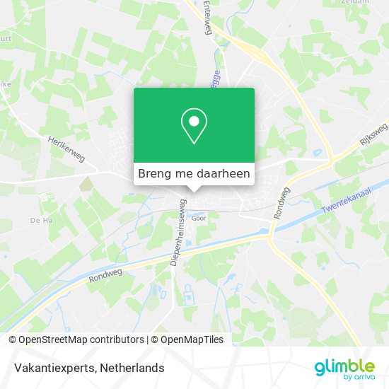 Vakantiexperts kaart