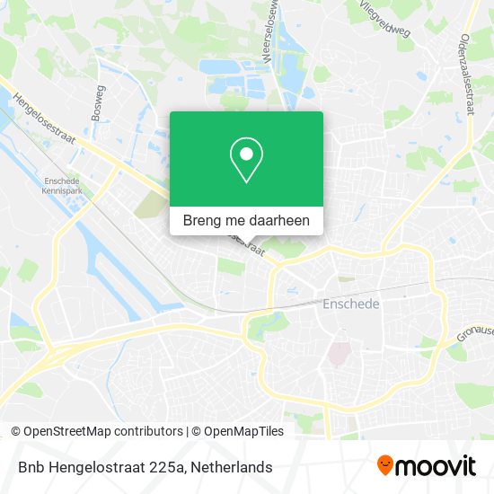 Bnb Hengelostraat 225a kaart