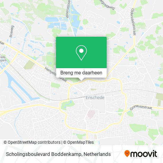 Scholingsboulevard Boddenkamp kaart