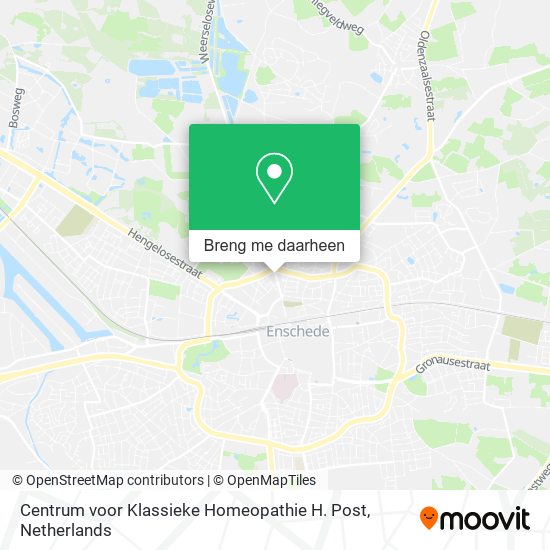 Centrum voor Klassieke Homeopathie H. Post kaart