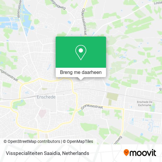 Visspecialiteiten Saaidia kaart