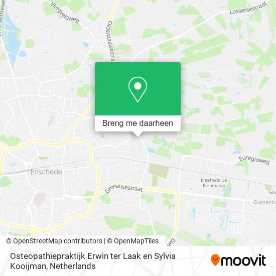 Osteopathiepraktijk Erwin ter Laak en Sylvia Kooijman kaart