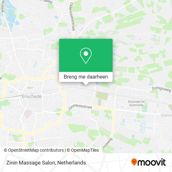 Zinin Massage Salon kaart