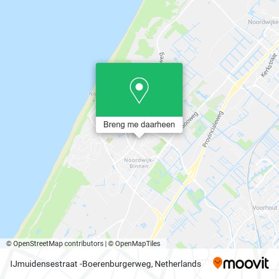 IJmuidensestraat -Boerenburgerweg kaart