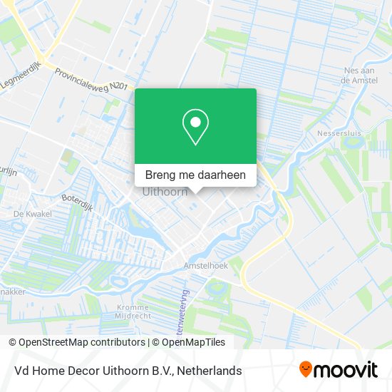 Vd Home Decor Uithoorn B.V. kaart