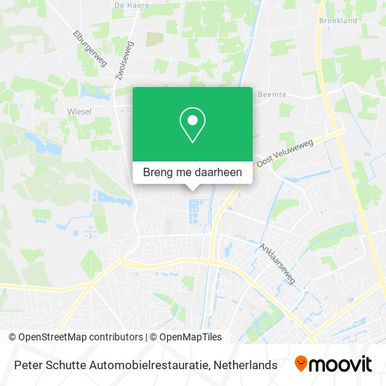 Peter Schutte Automobielrestauratie kaart