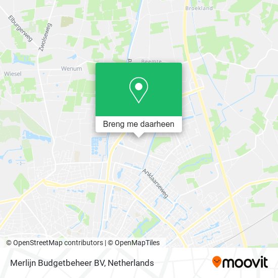 Merlijn Budgetbeheer BV kaart