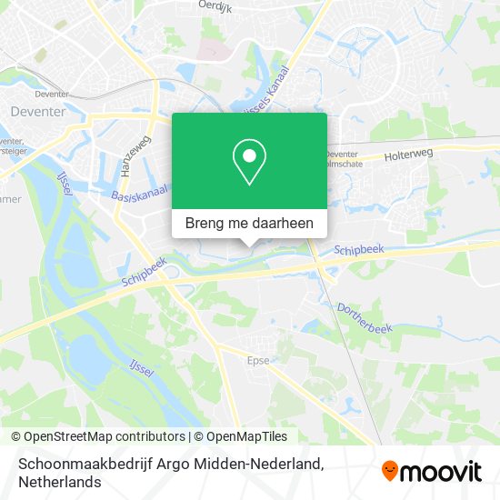 Schoonmaakbedrijf Argo Midden-Nederland kaart