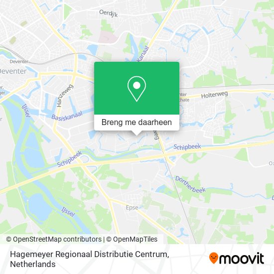 Hagemeyer Regionaal Distributie Centrum kaart