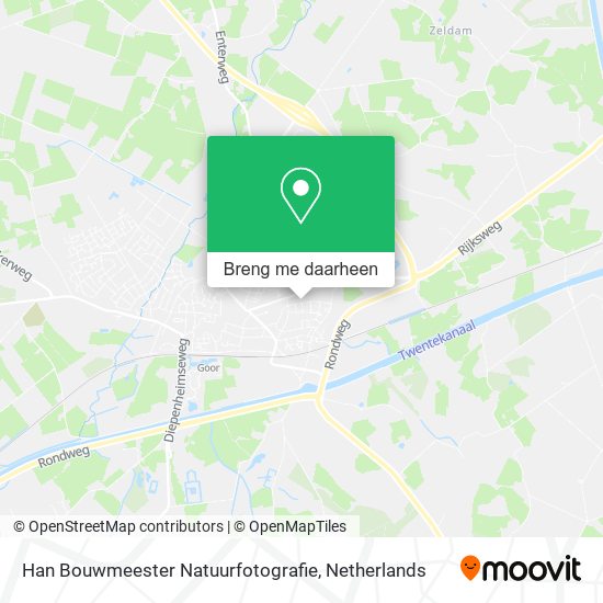 Han Bouwmeester Natuurfotografie kaart