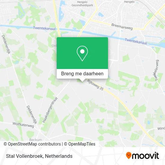 Stal Vollenbroek kaart