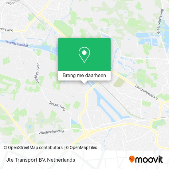 Jte Transport BV kaart